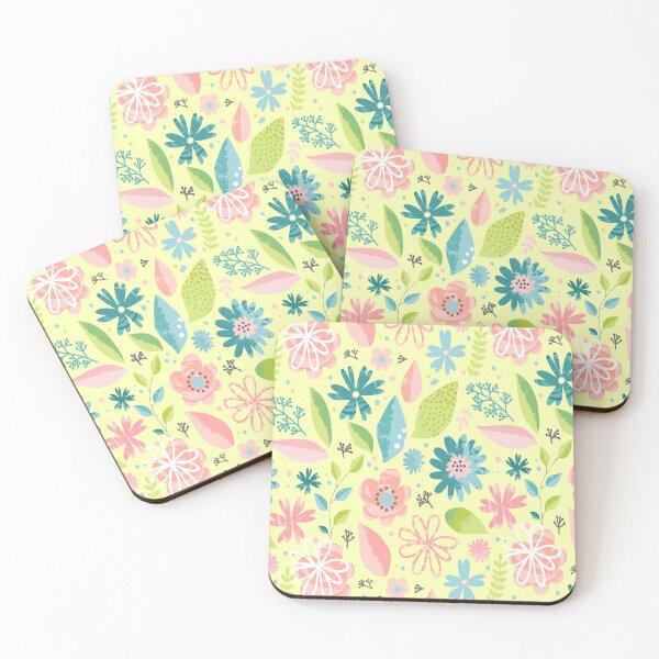 Item preview, Colorful Flowers Leaves Branches Floral Spring Pattern designed and sold by maniac3000.