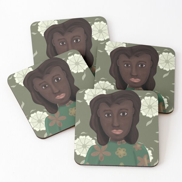 Item preview, Floral, Black girl portrait  designed and sold by Antiope33.
