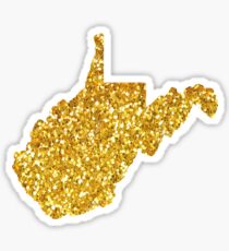 West Virginia sparkles Sticker