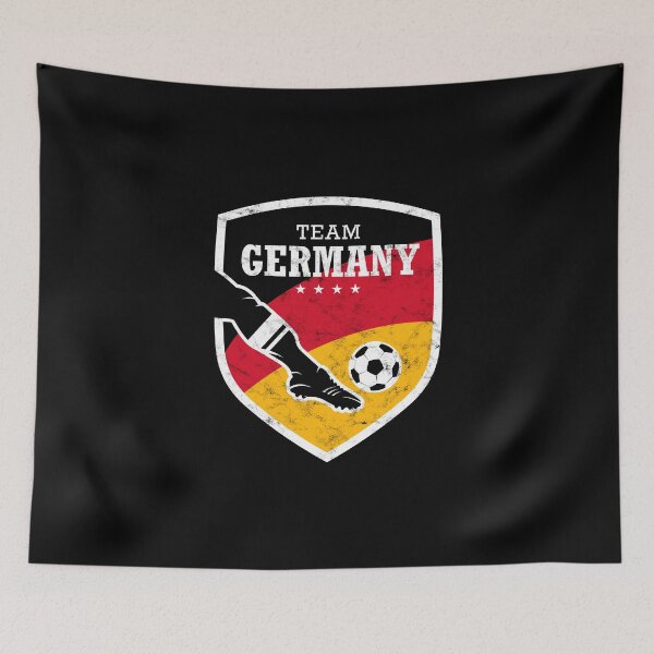 Item preview, TEAM GERMANY FOOTBALL EMBLEM USED LOOK BLACK RED YELLOW BY SUBGIRL designed and sold by SUBGIRL.