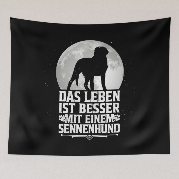Item preview, Life is better with swiss mountain dog farmer dog saying designed and sold by madgrfx.