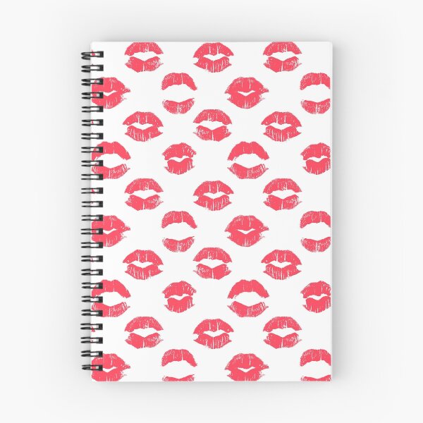 Item preview, Red lipstick imprints on white - pattern designed and sold by AnastasiiaM.
