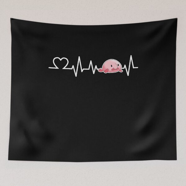 Item preview, Blobfish heartbeat ugly fish humor gift designed and sold by madgrfx.
