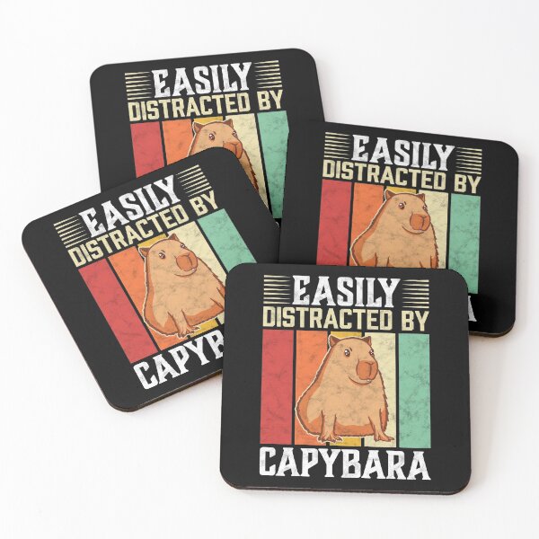 Item preview, Easily distracted by Capybara capybara gift designed and sold by madgrfx.