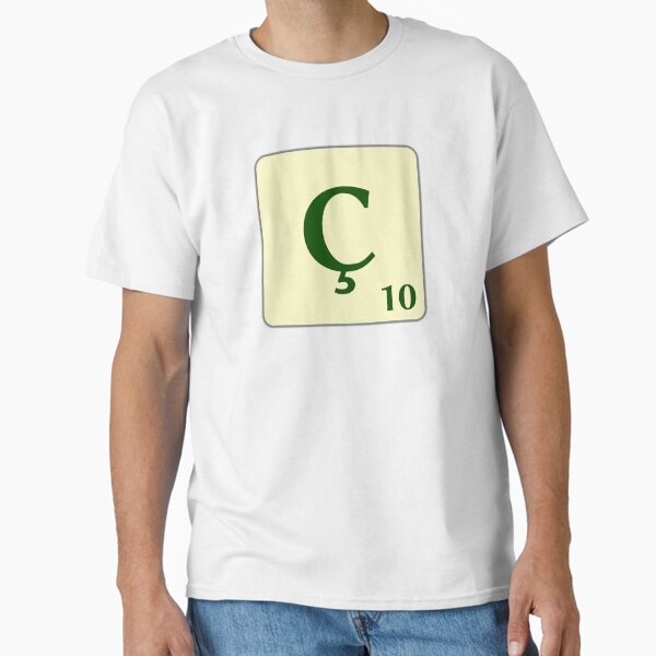 Fitxa de Scrabble de la Ç de 10 punts Camiseta clásica