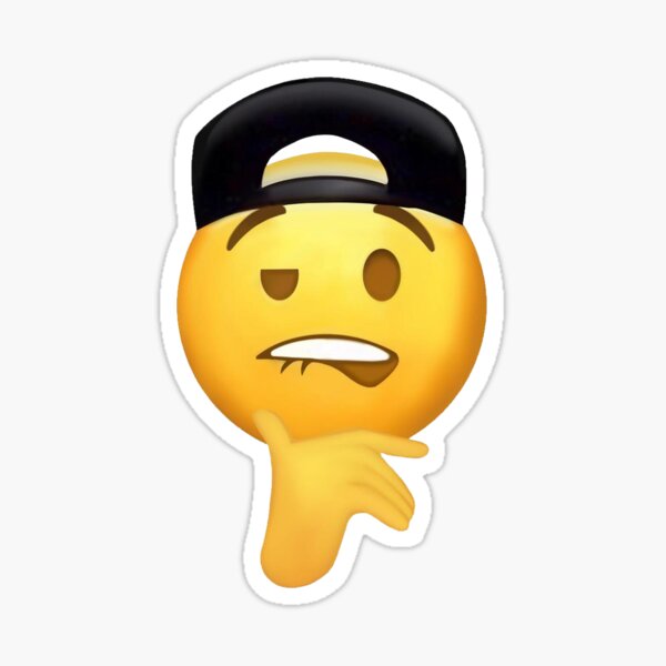 "Biting Lip Emoji Swag HD" Sticker for Sale by NeilCoelho Redbubble