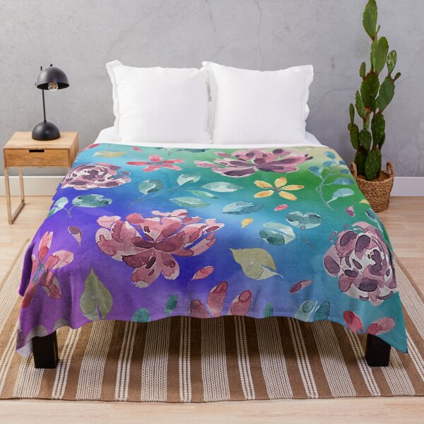 Item preview, floral watercolor pattern designed and sold by cutecrazytshirt.