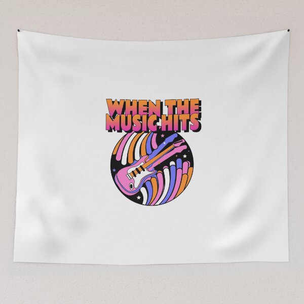 Item preview, When the Music Hits designed and sold by GuitarTeesStore.