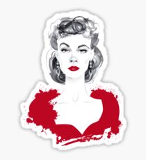 Burgundy or Scarlett Sticker