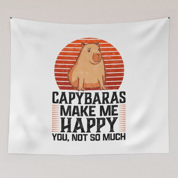 Item preview, Capybara makes me happy capybara saying designed and sold by madgrfx.