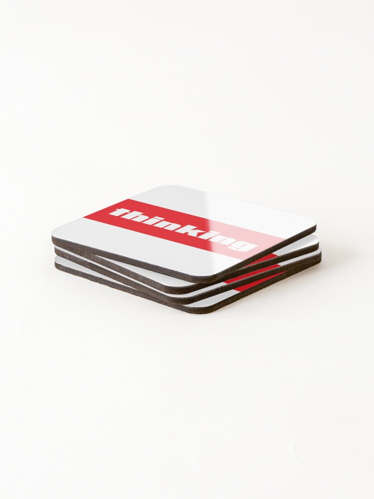 Thumbnail 4 of 5, Coasters (Set of 4), Thinking designed and sold by ProjectX23.