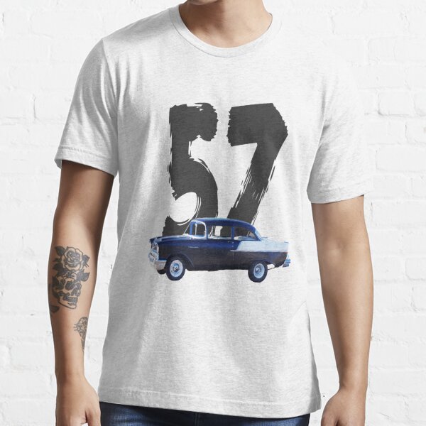 57 Chevy Shirts Prints Cards Sleeves T Shirt By Seansdigitalart