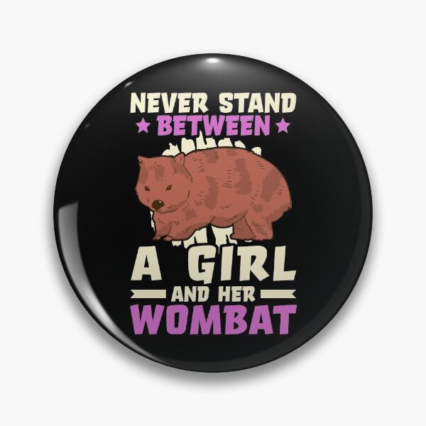 Artikelvorschau, Mädchen mit Wombat Beuteltier Australien Geschenk entworfen und verkauft von madgrfx.