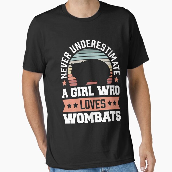 Vista previa del artículo con la obra «Wombat nunca subestima el dicho de Australia marsupial», diseñado y vendido por madgrfx.