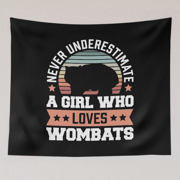 Item preview, Wombat never underestimate marsupial Australia saying designed and sold by madgrfx.