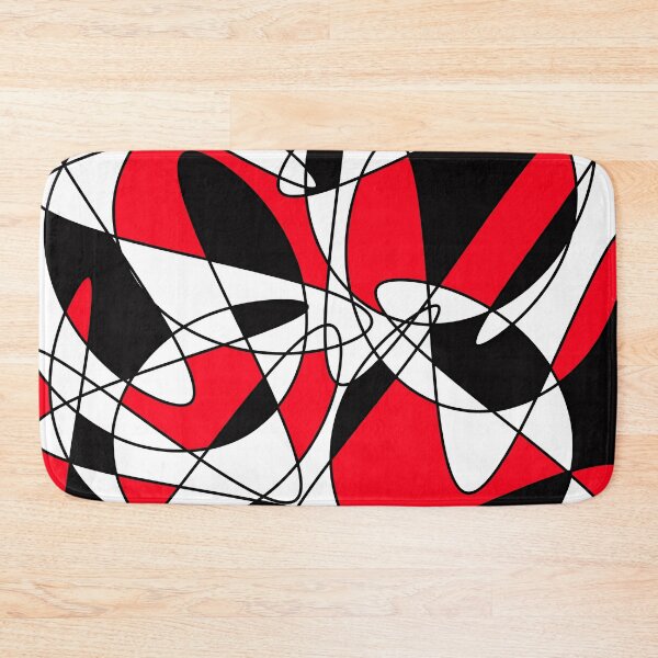 Item preview, Abstract pattern - red, black and white. designed and sold by K.S ART.