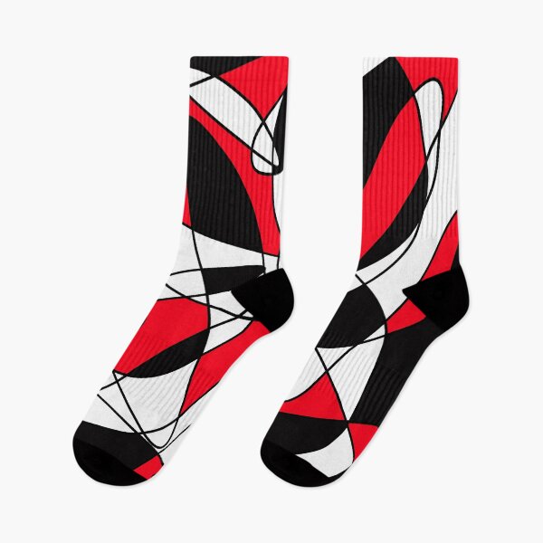 Item preview, Abstract pattern - red, black and white. designed and sold by K.S ART.