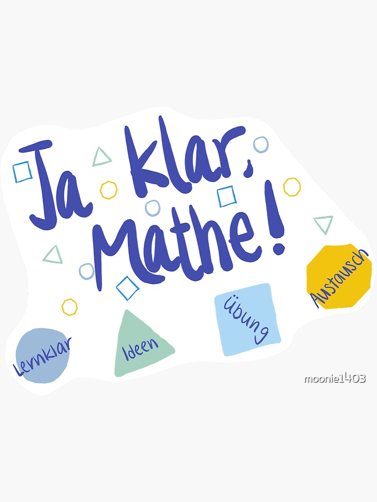 Thumbnail 3 von 3, Sticker, JaKlarMathe designt und verkauft von moonie1403.