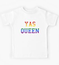 Yas queen rainbow Kids T-Shirt