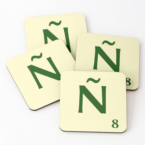 Item preview, Ficha de Scrabble Ñ de 8 puntos designed and sold by fgrdisseny.