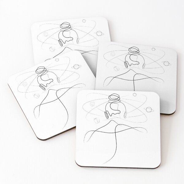 Item preview, She's The Center Of The Universe | One Line Artist | Minimal Art | One Line Art | Minimalist designed and sold by One-Line-Artist.