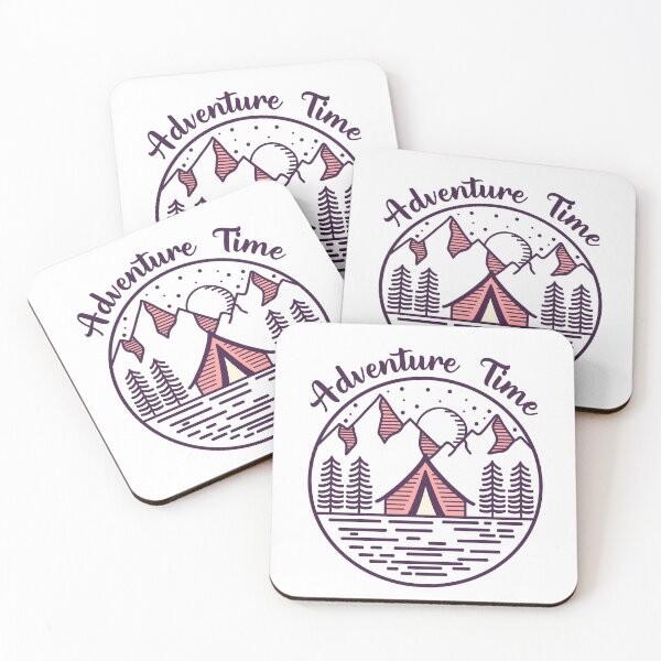 Item preview, Adventure Time Camping Monoline designed and sold by VerboShop.