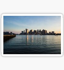 Skyline of Boston Sticker
