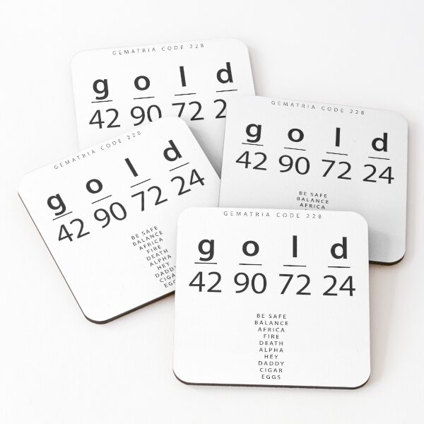 Item preview, Gold word code in the English Gematria designed and sold by Ingo Menhard.
