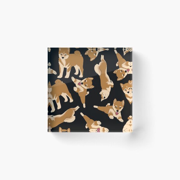 Item preview, shiba inu pattern designed and sold by scribbli.