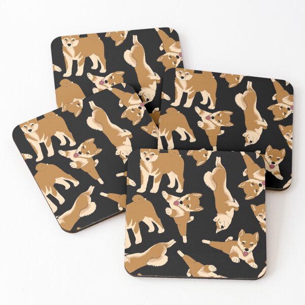 Item preview, shiba inu pattern designed and sold by scribbli.