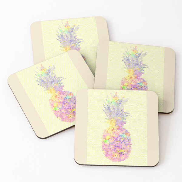 Item preview, PINEAPPLE tropical fruit  tropicageometric shape  wall art expressionalism minimalist  minimalism art designed and sold by SILVERAPPLE.