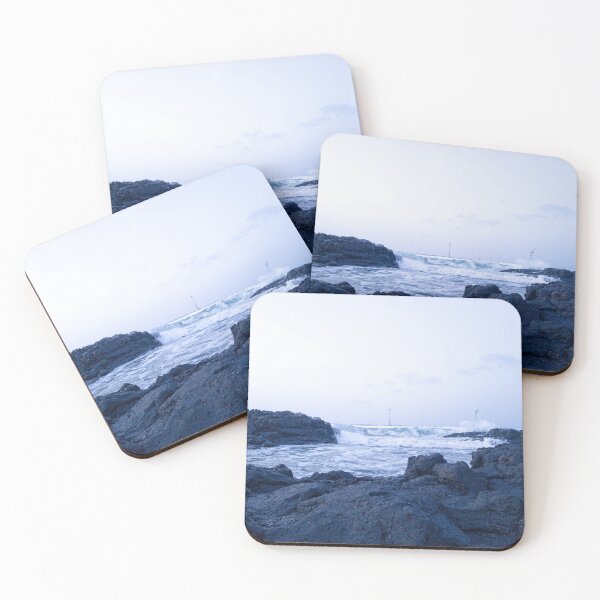 Item preview, The scenery of Crashing great waves on Wind-power generator and  rocks, Jeju Island, Korea. designed and sold by human8891.