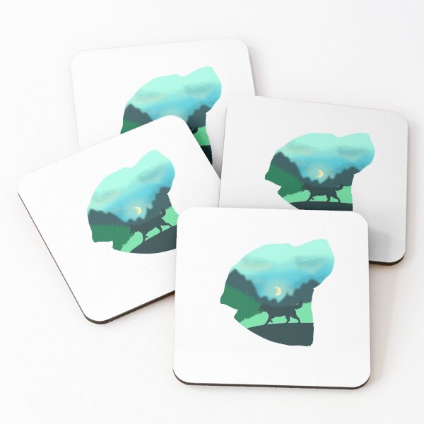 Item preview, dog in the forest under the moonlight designed and sold by KimeraOne.