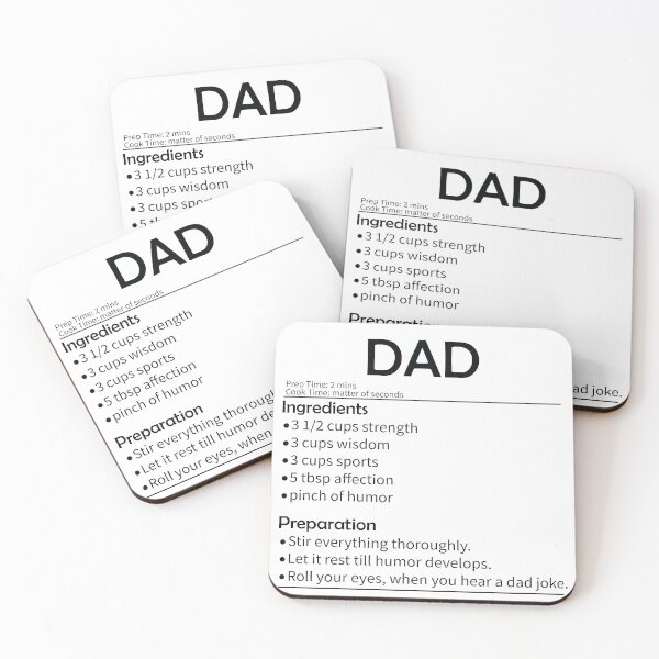 Item preview, Dad Recipe - Funny Fathers Day, Birthday Gift designed and sold by DrawingBoard.