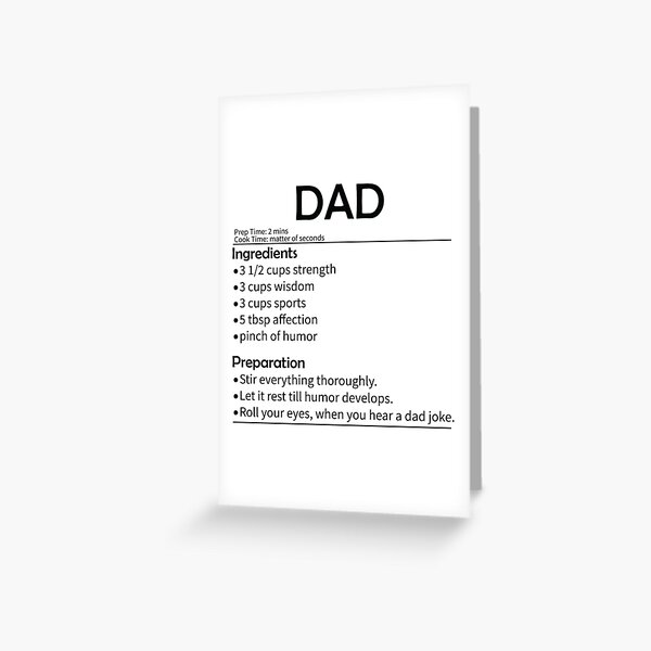 Item preview, Dad Recipe - Funny Fathers Day, Birthday Gift designed and sold by DrawingBoard.