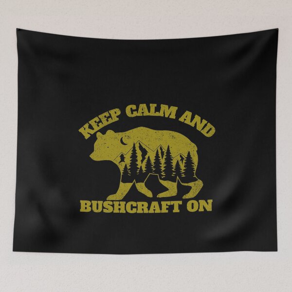 Item preview, Ceep calm and bushcraft on Bushcraft designed and sold by NobelFashion.