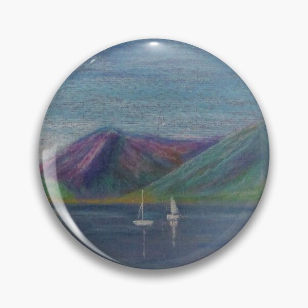 Item preview, Loch Leven, Oil Pastel Painting designed and sold by lezvee.