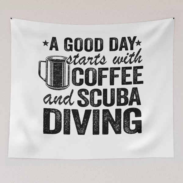 Item preview, Scuba Diving & Coffee Quotes Funny Free Diving designed and sold by Stronzi.