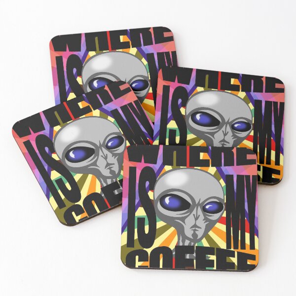 Item preview, Alien Coffee  retro style designed and sold by Design Repo.