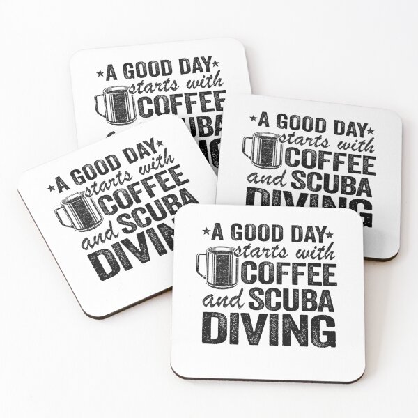 Item preview, Scuba Diving & Coffee Quotes Funny Free Diving designed and sold by Stronzi.