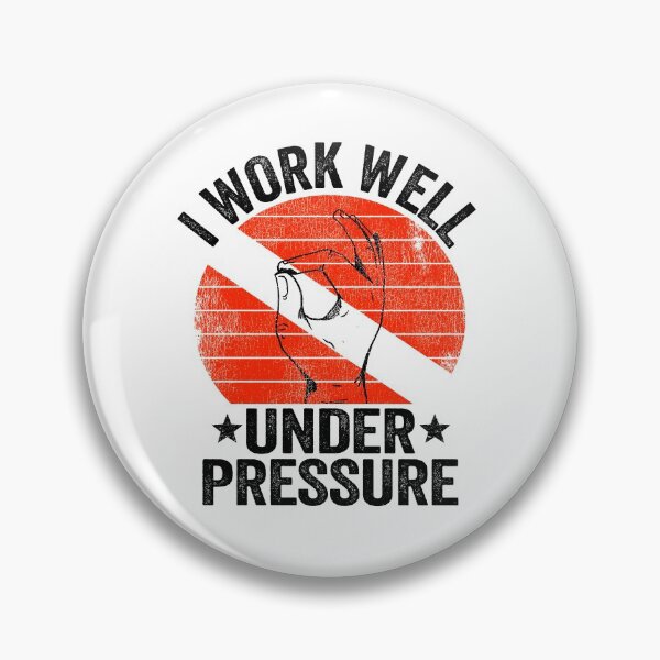 Item preview, Work Well Under Pressure Scuba Diving Diver Down Flag Gift designed and sold by Stronzi.