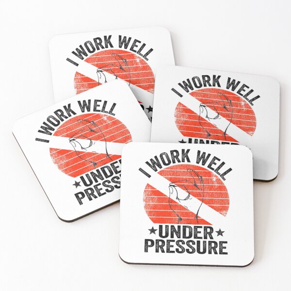 Item preview, Work Well Under Pressure Scuba Diving Diver Down Flag Gift designed and sold by Stronzi.