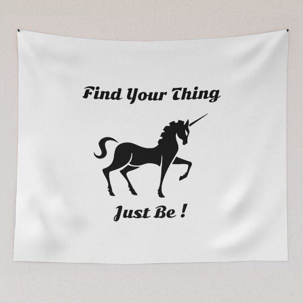 Item preview, Find Your Thing - Just Be - Unicorn tattoo  designed and sold by Rocketman2017.