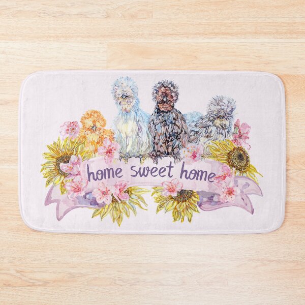 Item preview, Silkie Chickens - Home Sweet Home Sunflowers designed and sold by becca-boyce.