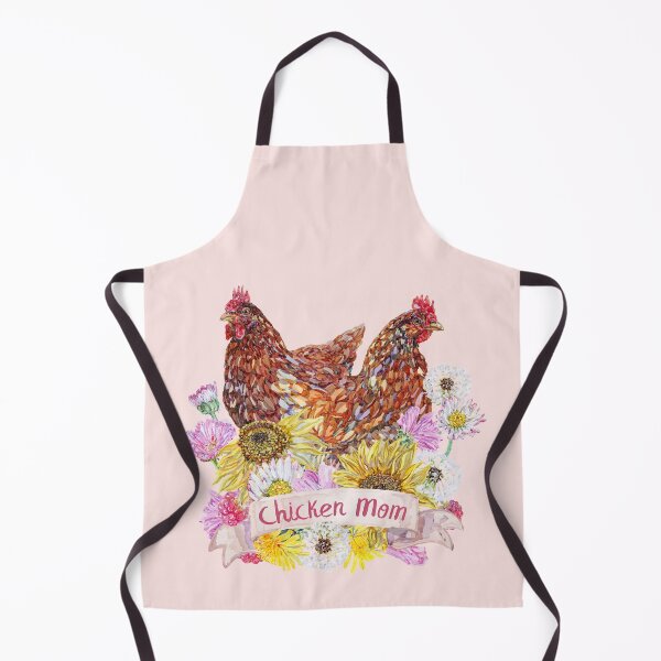 Item preview, Chicken Mom - Brown Hens and Summer Flowers designed and sold by becca-boyce.