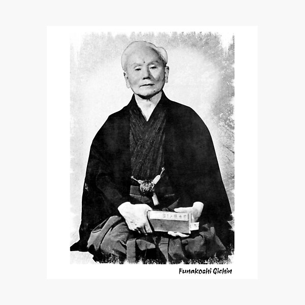 Item preview, Karate Masters - Funakoshi Gichin designed and sold by KarateDoMWOL.