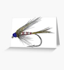 Fly Fishing American Tie Greeting Card