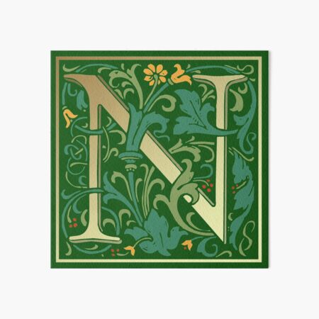 Green initial - Funky and Fancy