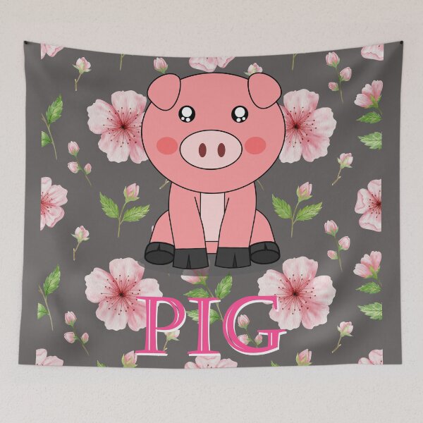 Aperçu de l'œuvre CHIBI PIG | PIG | créée et vendue par NATUREZONE.