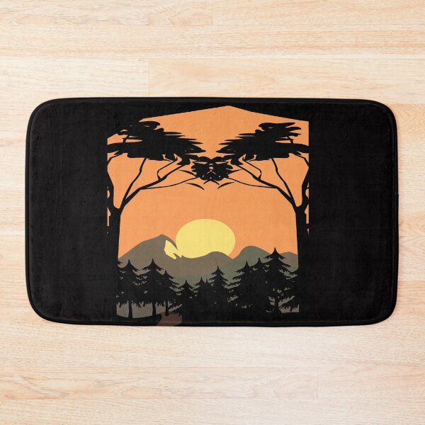 Item preview, Landscape of sunrise over mountains and forests designed and sold by wizanestore.